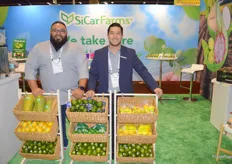Sicar Farms Giovanni Sanchez and Eduardo Bermejo make sure existing and new customers are well informed of the company's lemon, lime and other fruit offering.